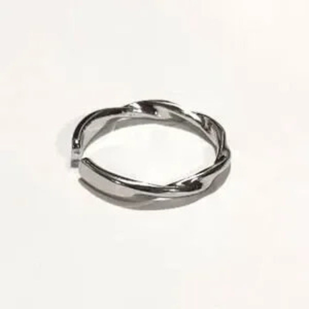 S925 Sterling Silver Twisted Swirl Ring Jewelry Christmas Birthday Valentines